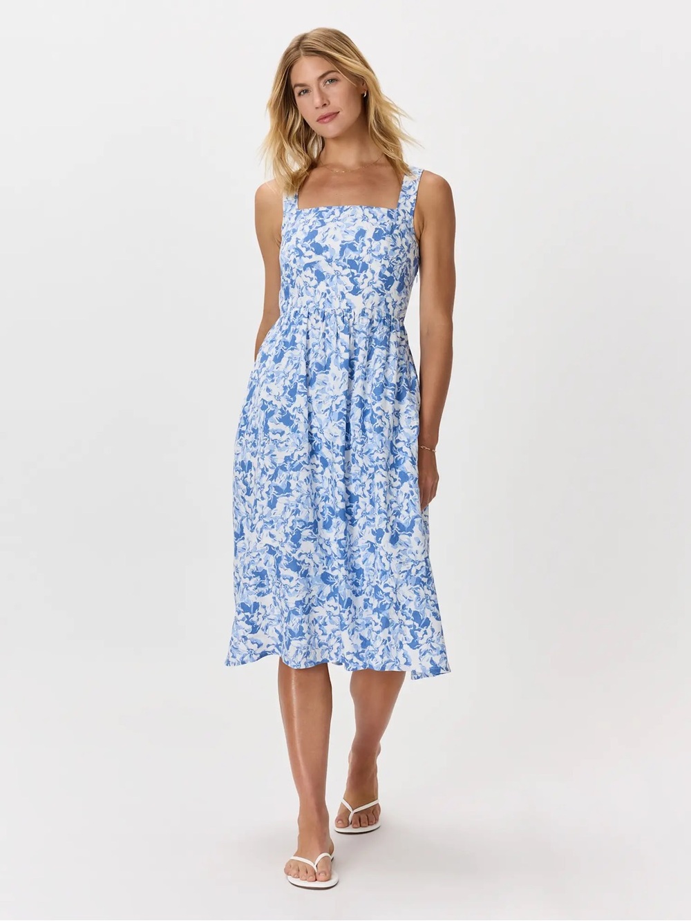Quince 100% European Linen Fit & Flare Midi Dress Limited Edition Color Size XS